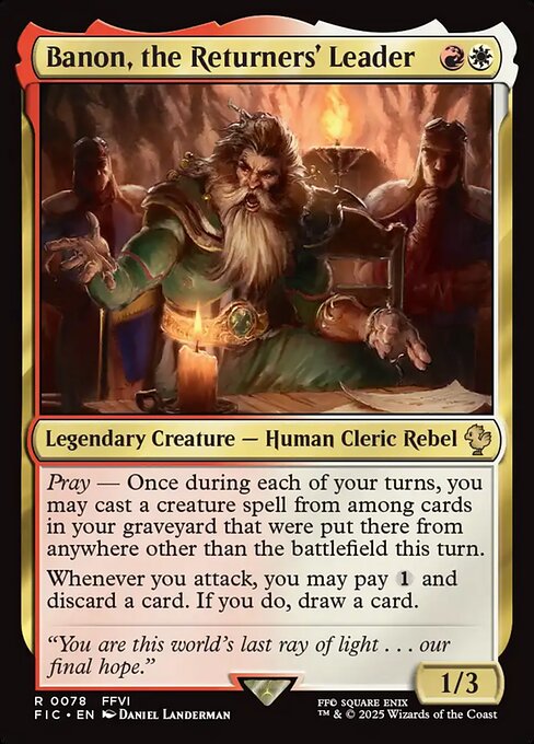 Banon, the Returners' Leader (FIC 78) [Final Fantasy Commander]