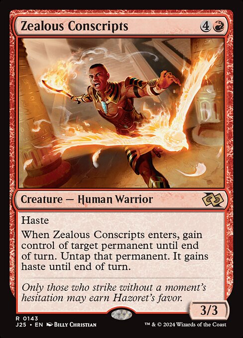 Zealous Conscripts (J25 143) [Foundations Jumpstart]