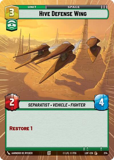 Hive Defense Wing Hyperspace (LOF 374) [Legends of the Force]