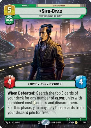 Sifo-Dyas - Commissioning An Army (381) (Hyperspace) (381) [Legends of the Force]