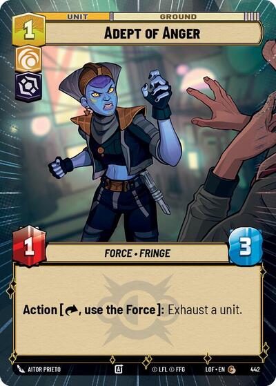 Adept of Anger Hyperspace (LOF 442) [Legends of the Force]