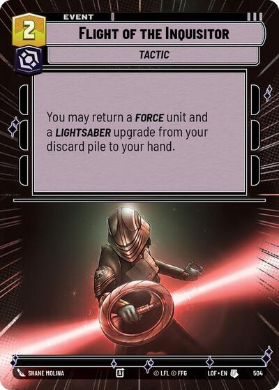 Flight of the Inquisitor Hyperspace (LOF 504) [Legends of the Force]