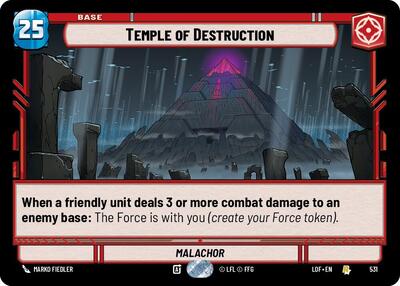 Temple of Destruction Foil (LOF 531) [Legends of the Force]