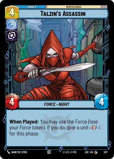 Talzins Assassin Foil (LOF 537) [Legends of the Force]