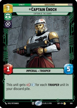 Captain Enoch - Captain of the Guard (585) (Foil) (585) [Legends of the Force]