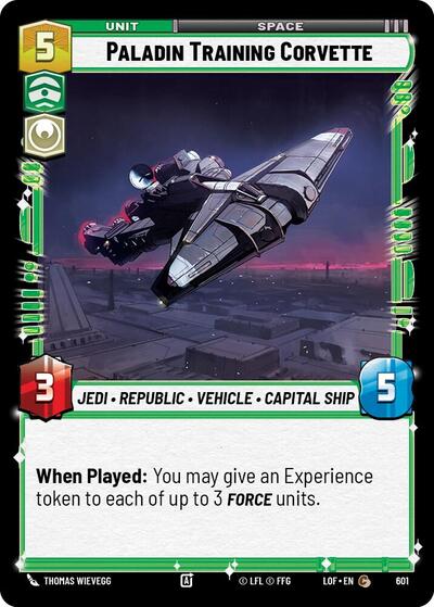 Paladin Training Corvette Foil (LOF 601) [Legends of the Force]