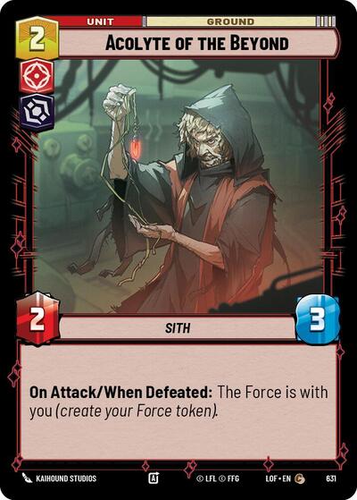 Acolyte of the Beyond Foil (LOF 631) [Legends of the Force]