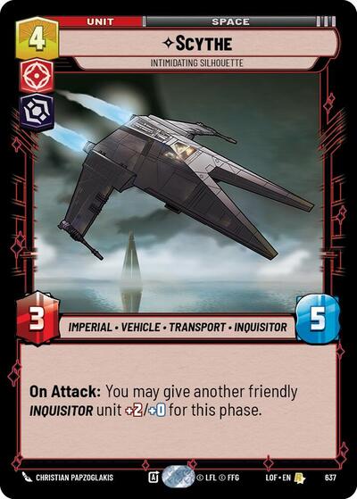 Scythe Intimidating Silhouette Foil (LOF 637) [Legends of the Force]
