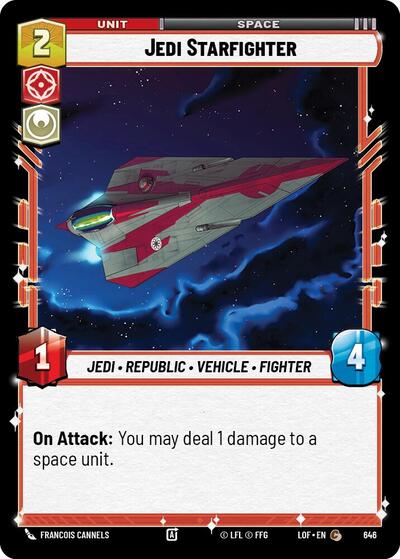 Jedi Starfighter Foil (LOF 646) [Legends of the Force]
