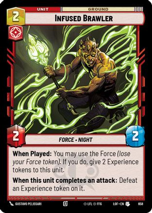 Infused Brawler (658) (Foil) (658) [Legends of the Force]