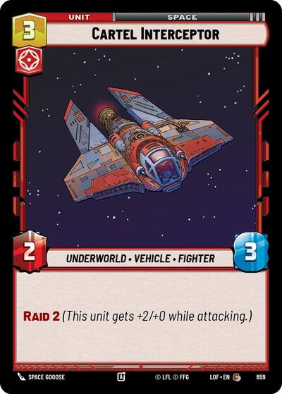 Cartel Interceptor Foil (LOF 659) [Legends of the Force]