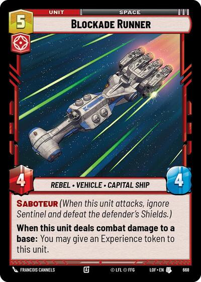Blockade Runner Foil (LOF 668) [Legends of the Force]