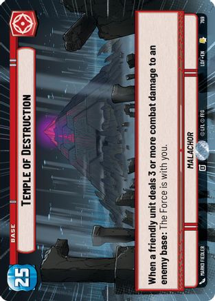 Temple of Destruction (769) (Hyperspace Foil) (769) [Legends of the Force]