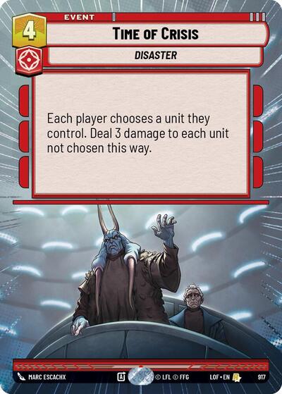 Time of Crisis Hyperspace Foil (LOF 917) [Legends of the Force]
