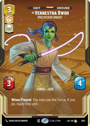 Vernestra Rwoh - Precocious Knight (1035) (Prestige) (1035) [Legends of the Force]