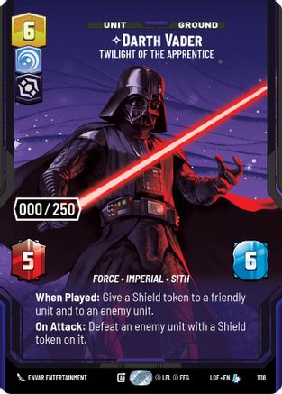 Darth Vader - Twilight of the Apprentice (1116) (Serialized) (1116) [Legends of the Force]