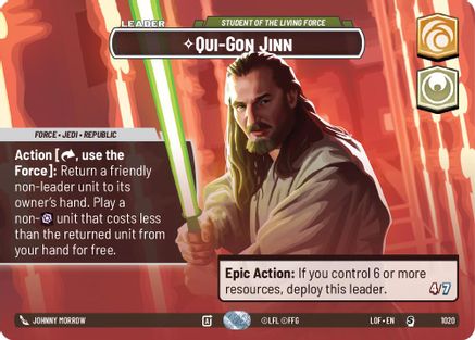 Qui-Gon Jinn - Student of the Living Force (1020) (Showcase) (1020) [Legends of the Force]