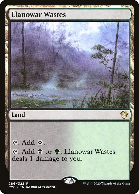 Llanowar Wastes (C20 286) [Commander 2020]