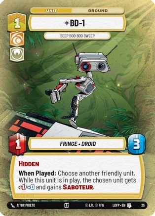 BD-1 - Beep Boo Boo Bweep (35) (35) [Legends of the Force: Weekly Play]
