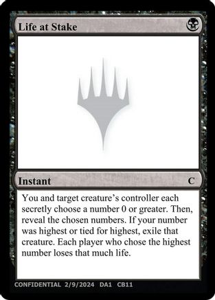 Life at Stake [Unknown Event]