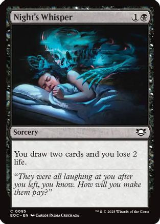 Night's Whisper [Edge of Eternities Commander]