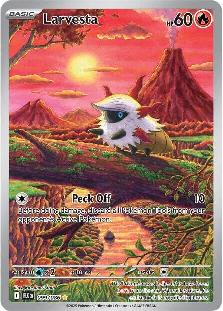 Larvesta (099/086) [Scarlet & Violet: Black Bolt]