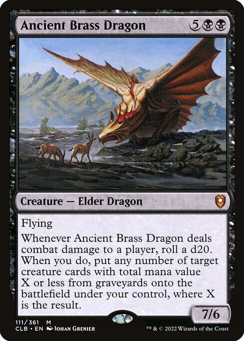 Ancient Brass Dragon (CLB 111) [Commander Legends: Battle for Baldur's Gate]