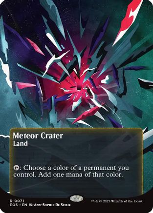 Meteor Crater (0071) (Borderless) [Edge of Eternities: Stellar Sights]