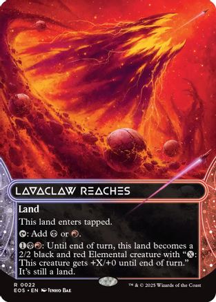 Lavaclaw Reaches (0022) (Borderless) [Edge of Eternities: Stellar Sights]