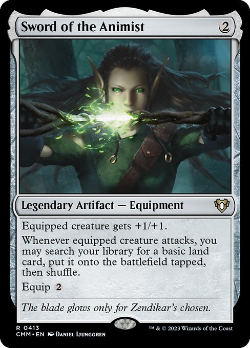 Sword of the Animist (CMM 413) [Commander Masters]