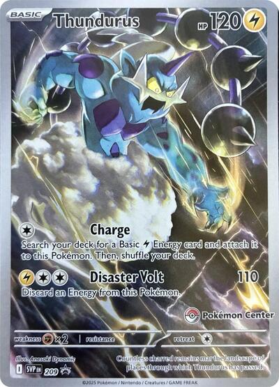 Thundurus 209 Pokemon Center Exclusive (SVP 209) [SV: Scarlet & Violet Promo Cards]