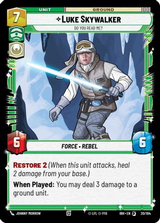Luke Skywalker (20/104) - Do You Read Me? (20/104) [Intro Battle: Hoth]