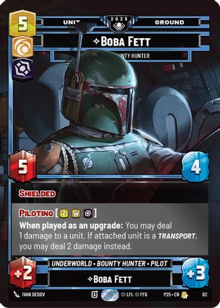 Boba Fett (82) - Feared Bounty Hunter (82) [Organized Play Promos]