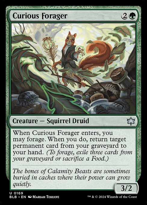 Curious Forager (BLB 169) [Bloomburrow]