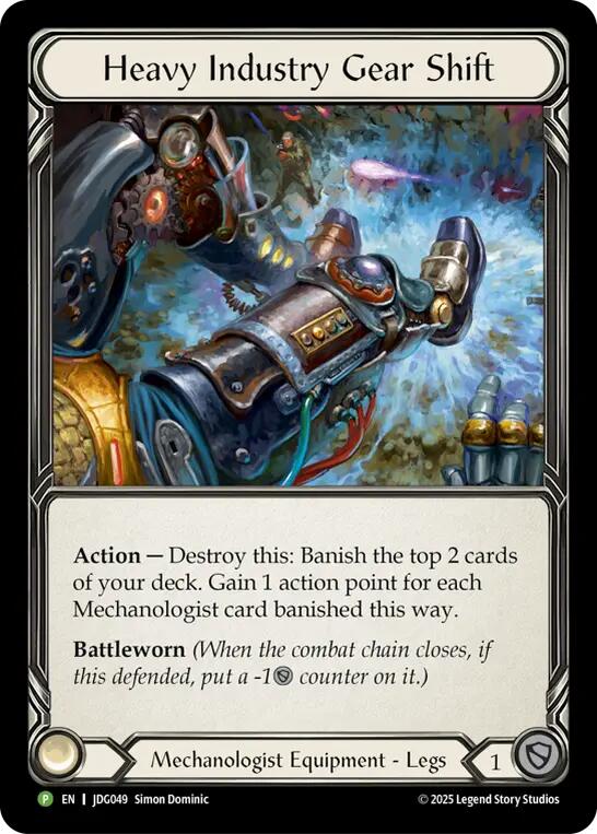 Heavy Industry Gear Shift [JDG049] (Promo)  Cold Foil