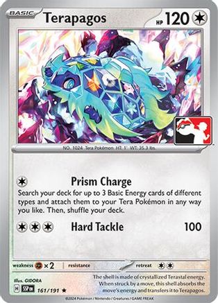 Terapagos (161/191) [Prize Pack Series Seven]