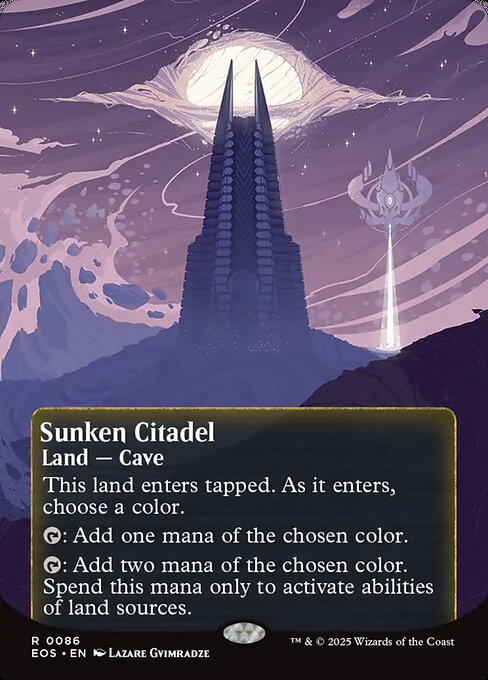 Sunken Citadel (Borderless · Full Art) (EOS 86) [Edge of Eternities: Stellar Sights]