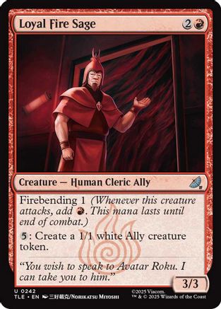 Loyal Fire Sage [Avatar: The Last Airbender: Eternal-Legal]