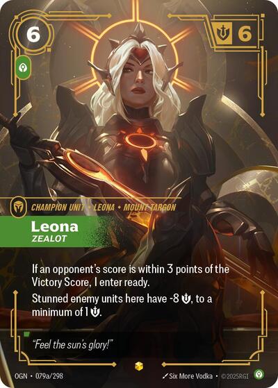 Leona Zealot Alternate Art (OGN 079a/298) [Origins]