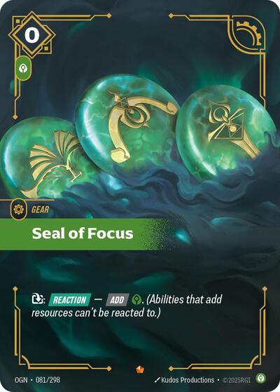 Seal of Focus (OGN 081/298) [Origins]