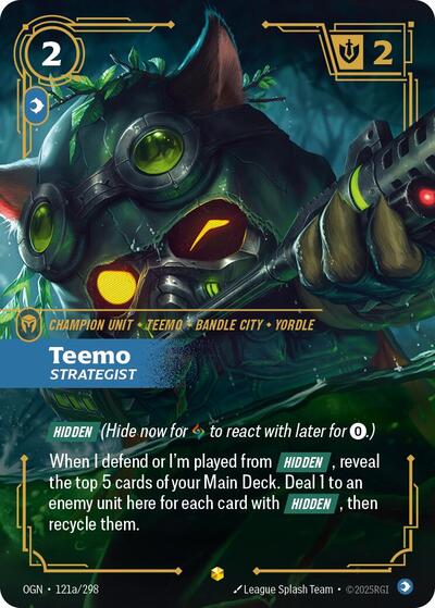Teemo Strategist Alternate Art (OGN 121a/298) [Origins]