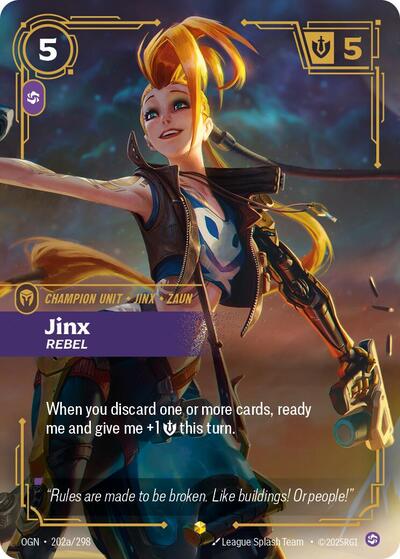 Jinx Rebel Alternate Art (OGN 202a/298) [Origins]