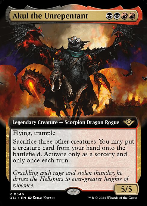 Akul the Unrepentant (OTJ 346) [Outlaws of Thunder Junction]