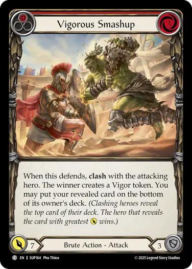 Vigorous Smashup (Red) [SUP164] (Super Slam)  Rainbow Foil