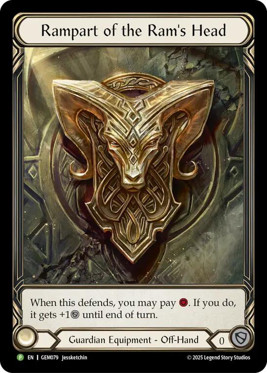 Rampart of the Ram's Head [GEM079] (GEM Pack 3)  Rainbow Foil