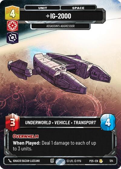IG 2000 Assassins Aggressor (SN1 124) [Sector and Regional Promos: Season 1]