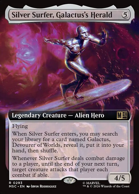 Silver Surfer, Galactus's Herald (MSC 293) [Marvel Super Heroes Commander]