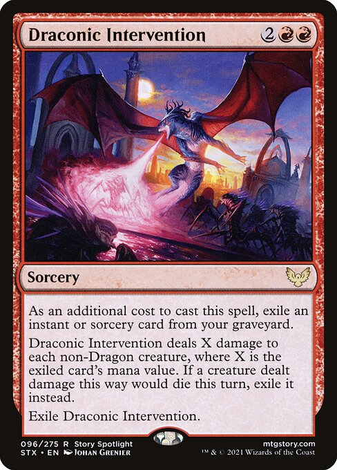 Draconic Intervention (STX 96) [Strixhaven: School of Mages]