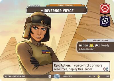 Governor Pryce Tyrant of Lothal Showcase (SEC 1031) [Secrets of Power]