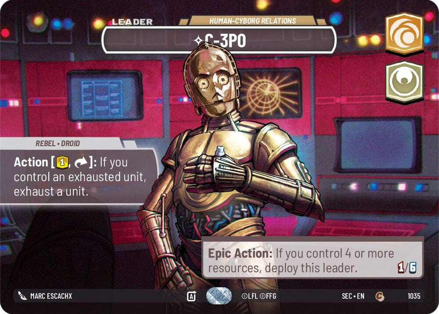 C-3PO - 3PO (1026) - Human-Cyborg Relations (Showcase) (1035) (1035) [Secrets of Power]